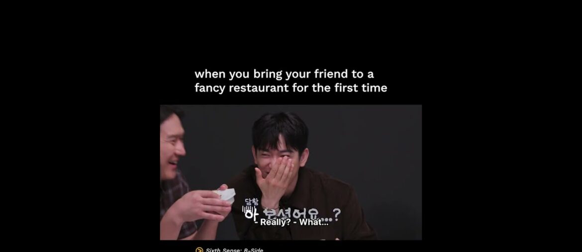 #GOT7's #JinYoung clearly didn't get the fine dining memo. 😝🍽️